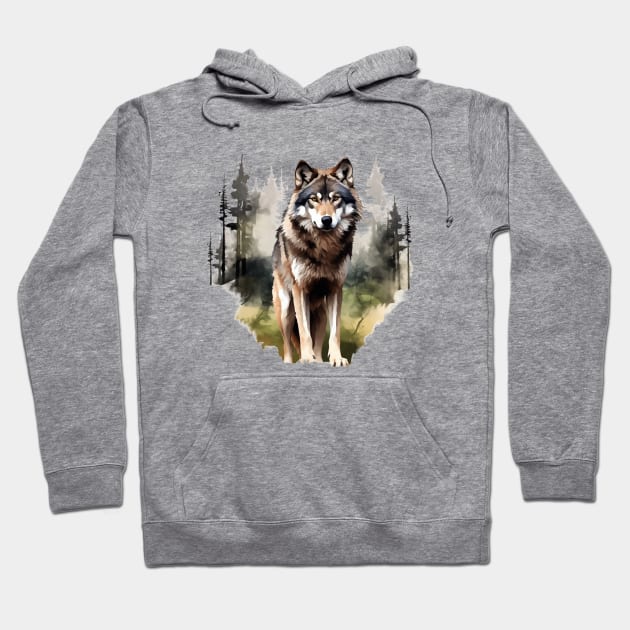 Grey Wolf Hoodie by zooleisurelife